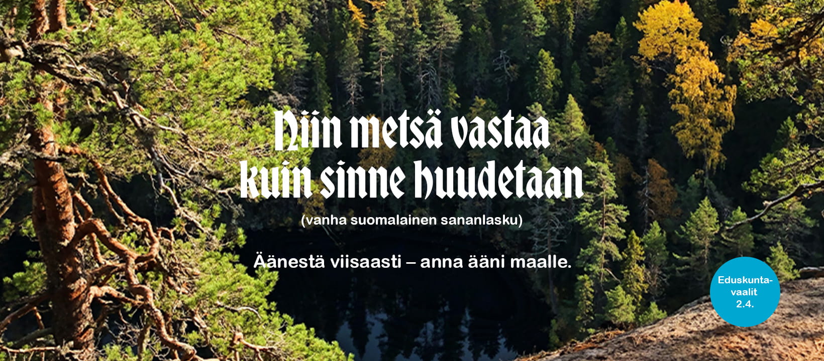 Äänestä metsänomistajamisen puolesta