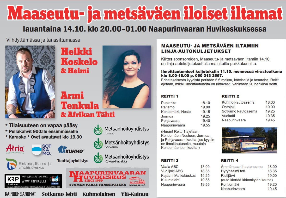 Metsäväen iltamat Naapurinvaaralla