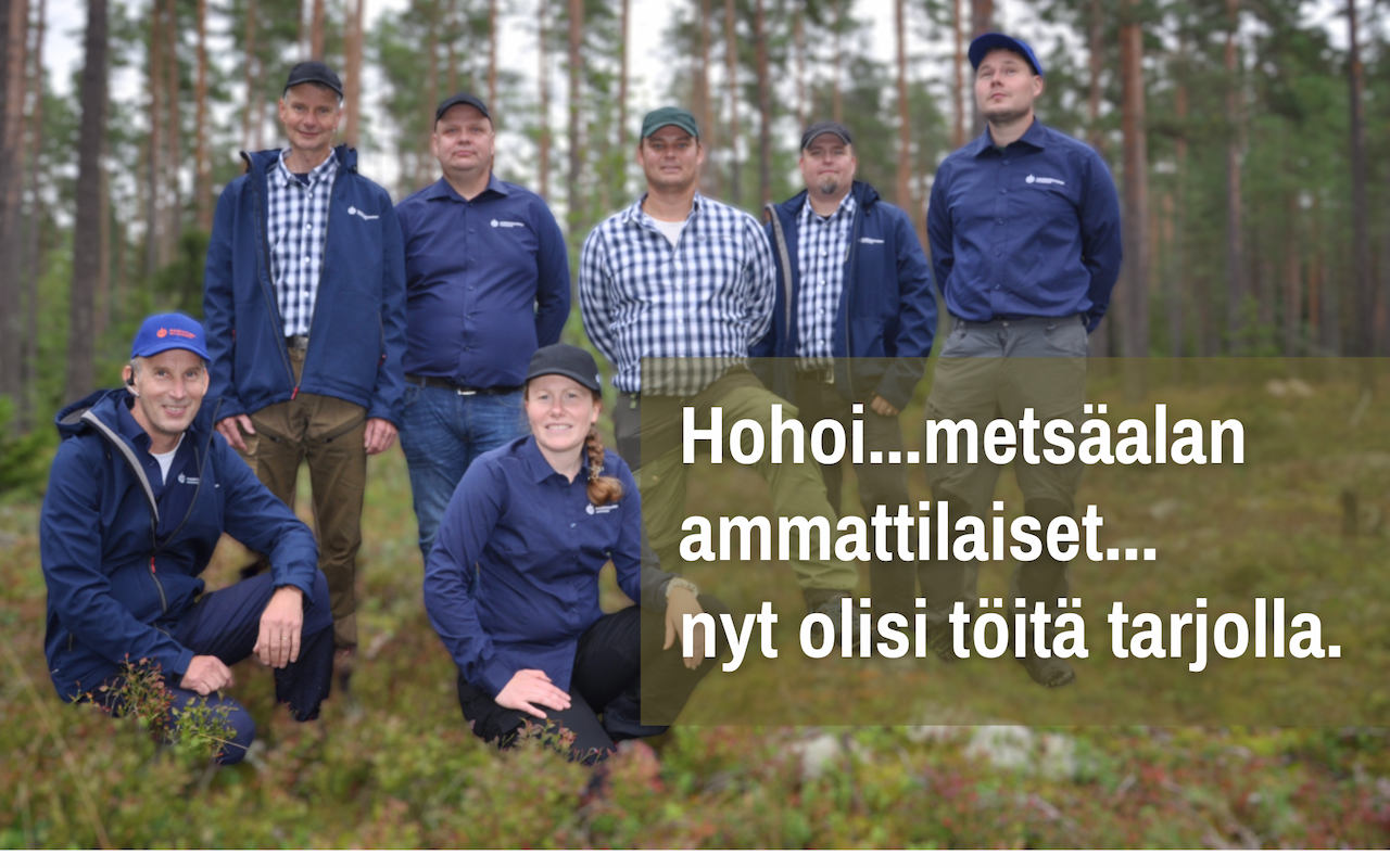 Avoin työpaikka: operaatioasiantuntija, korjuu ja kuljetus