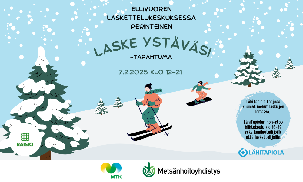 Laske ystäväsi -tapahtuma🎿