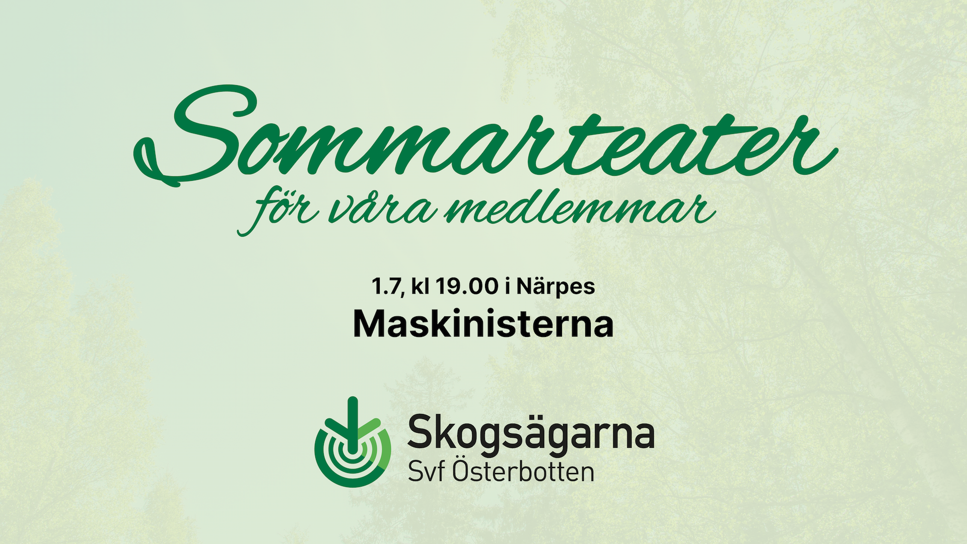 Sommarteater för våra medlemmar: Maskinisterna 1.7