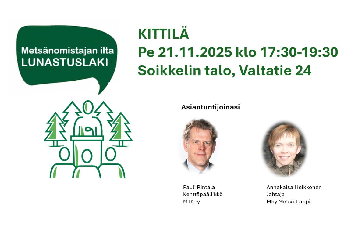Metsänomistajan ilta Kittilässä - Lunastuslaki haltuun