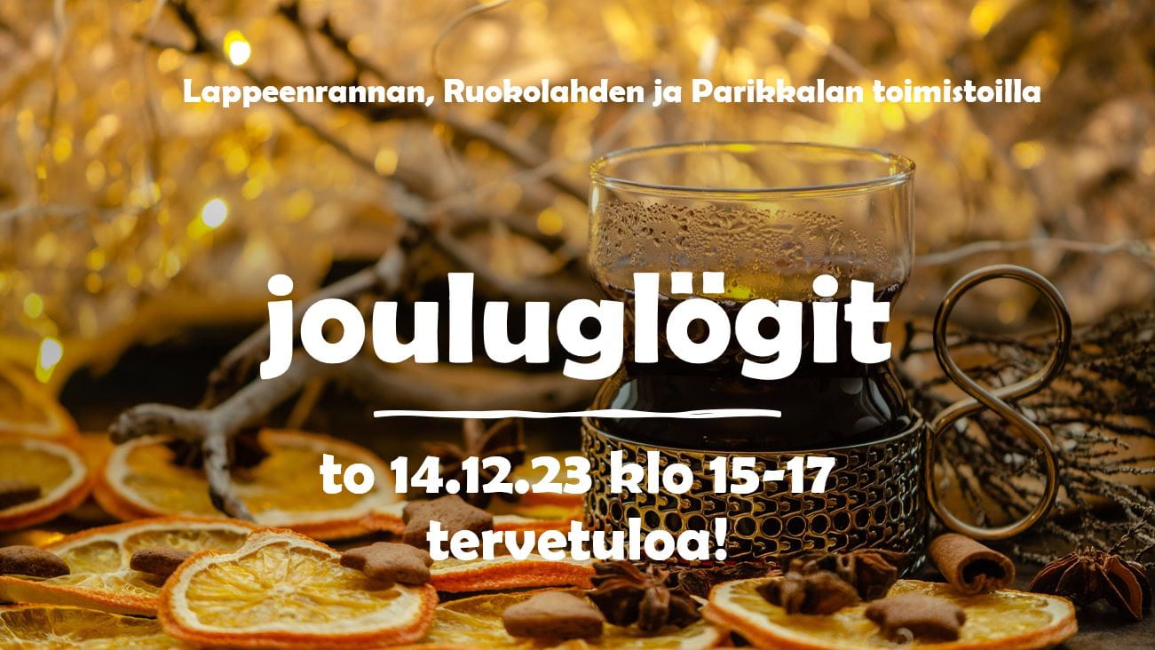 Jouluglögit toimistoilla