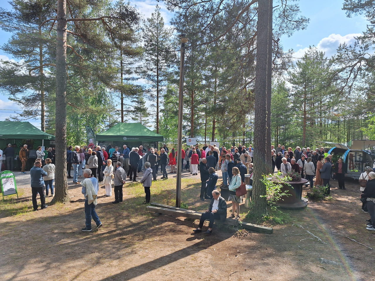Metsäiltamissa Puumalan Pistohiekalla oli lämmin tunnelma