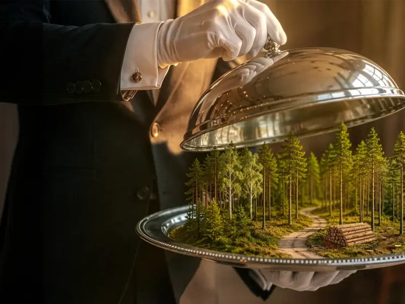 Puukauppa valmiiksi tarjoiltuna